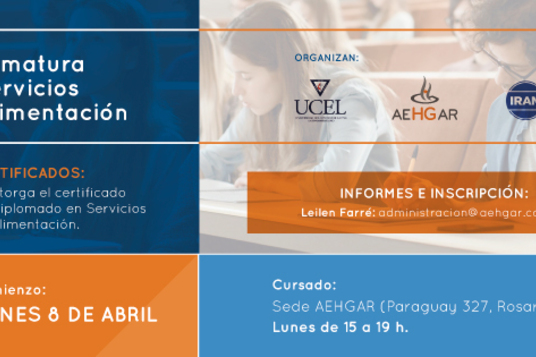 Imagen de Diplomatura en Servicios de Alimentación.